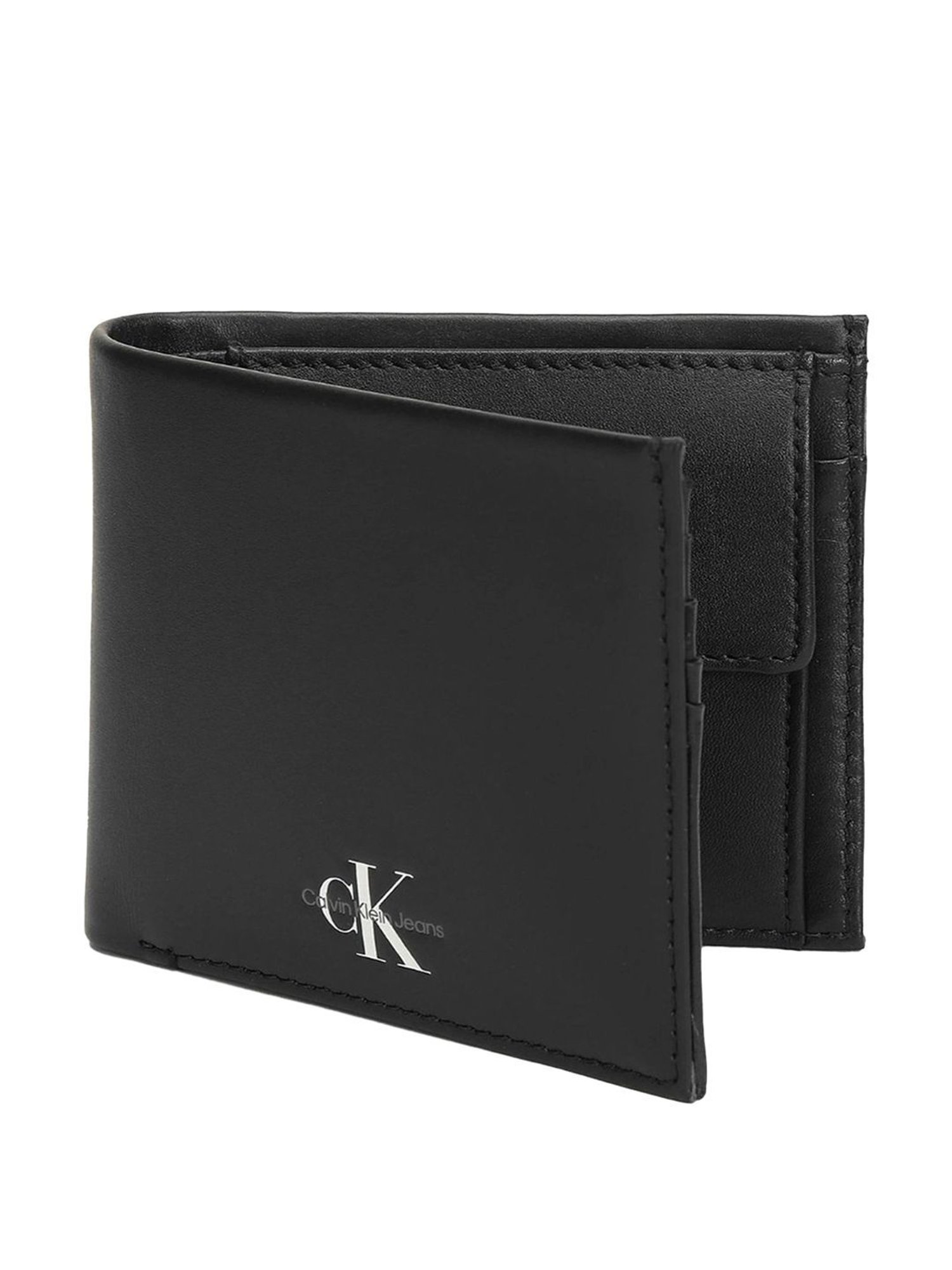 CALVIN KLEIN Black Medium Leather Bi-Fold Wallet