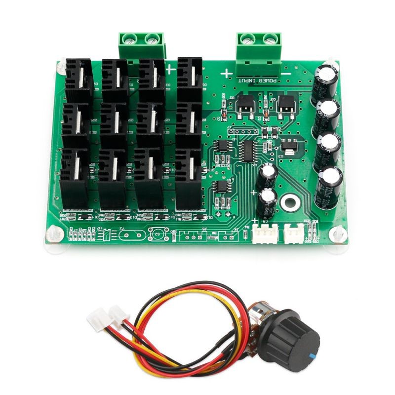 Motor Speed Control Board, DC 10-50V 60A High Power Motor Speed Controller, PWM HHO RC Driver Controller Module with Switch, for Car Motor Speed Regulation, Etc