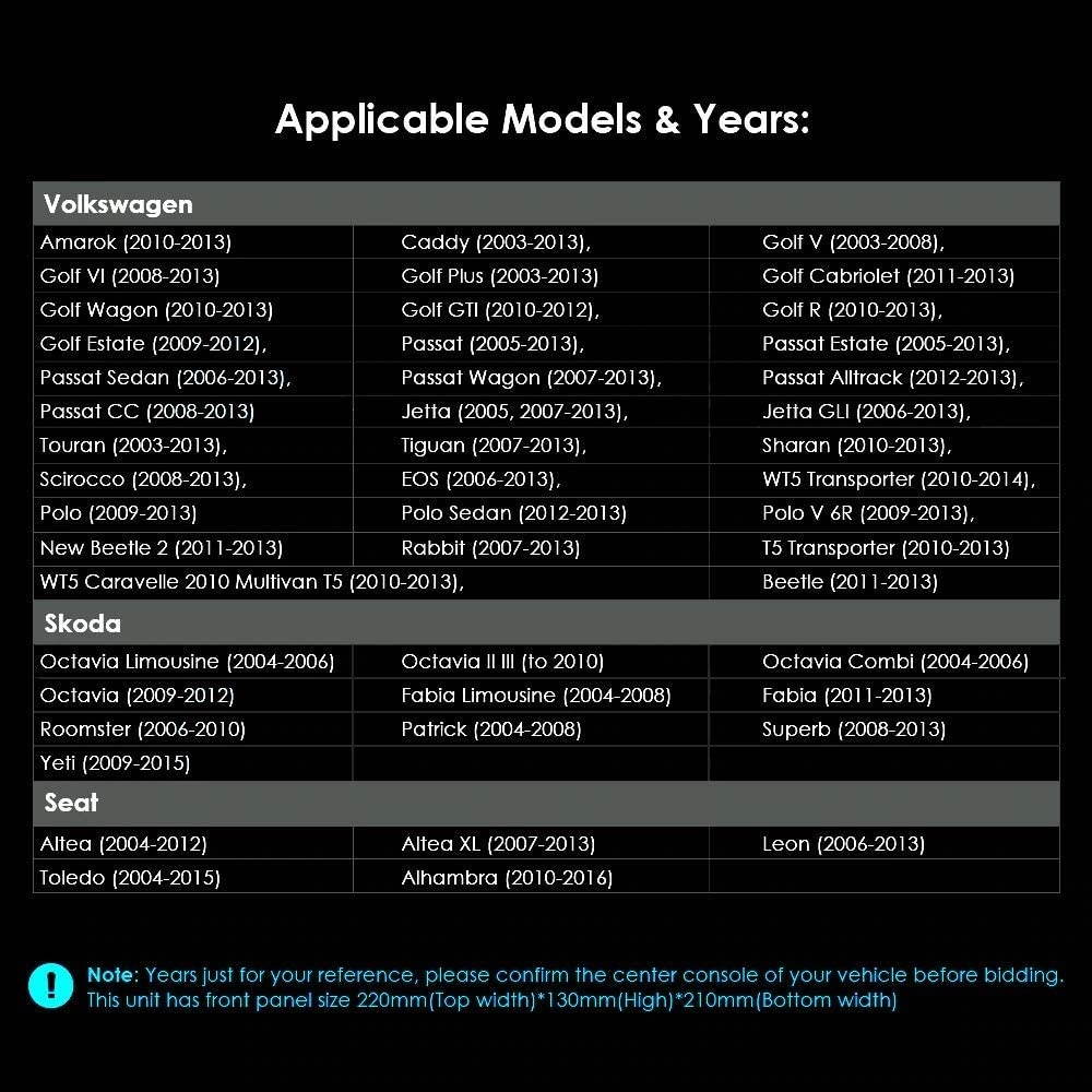 Car Stereo Car Radio Android 2G RAM+32G ROM Indash Head Unit for Volkswagen Jetta Passat Golf Touran Polo SEAT Skoda 9" Touch Screen with GPS Navigation WiFi Bluetooth FM USB+Backup Camera