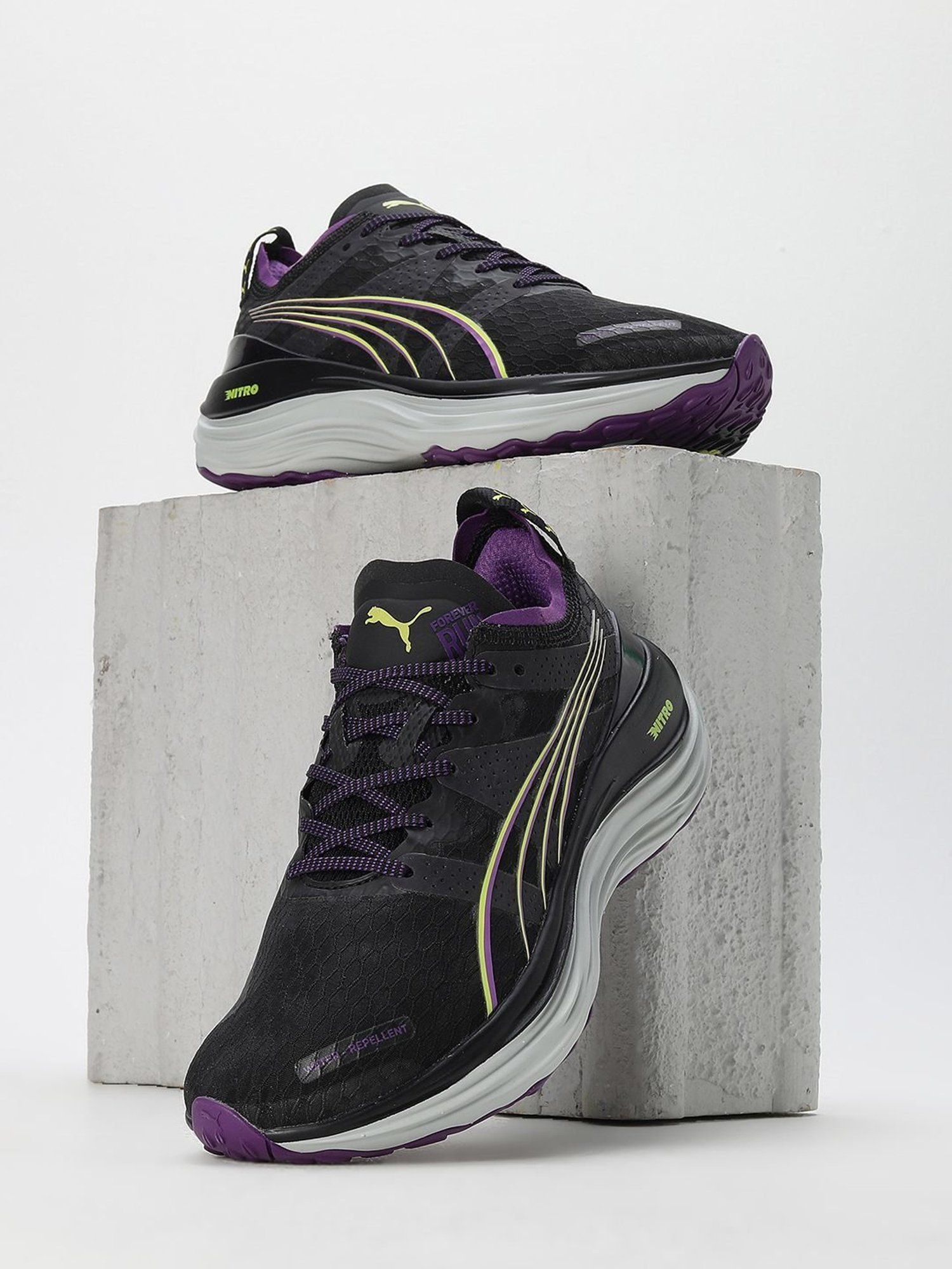 Puma Women's ForeverRun NITRO WTR Black Running Shoes