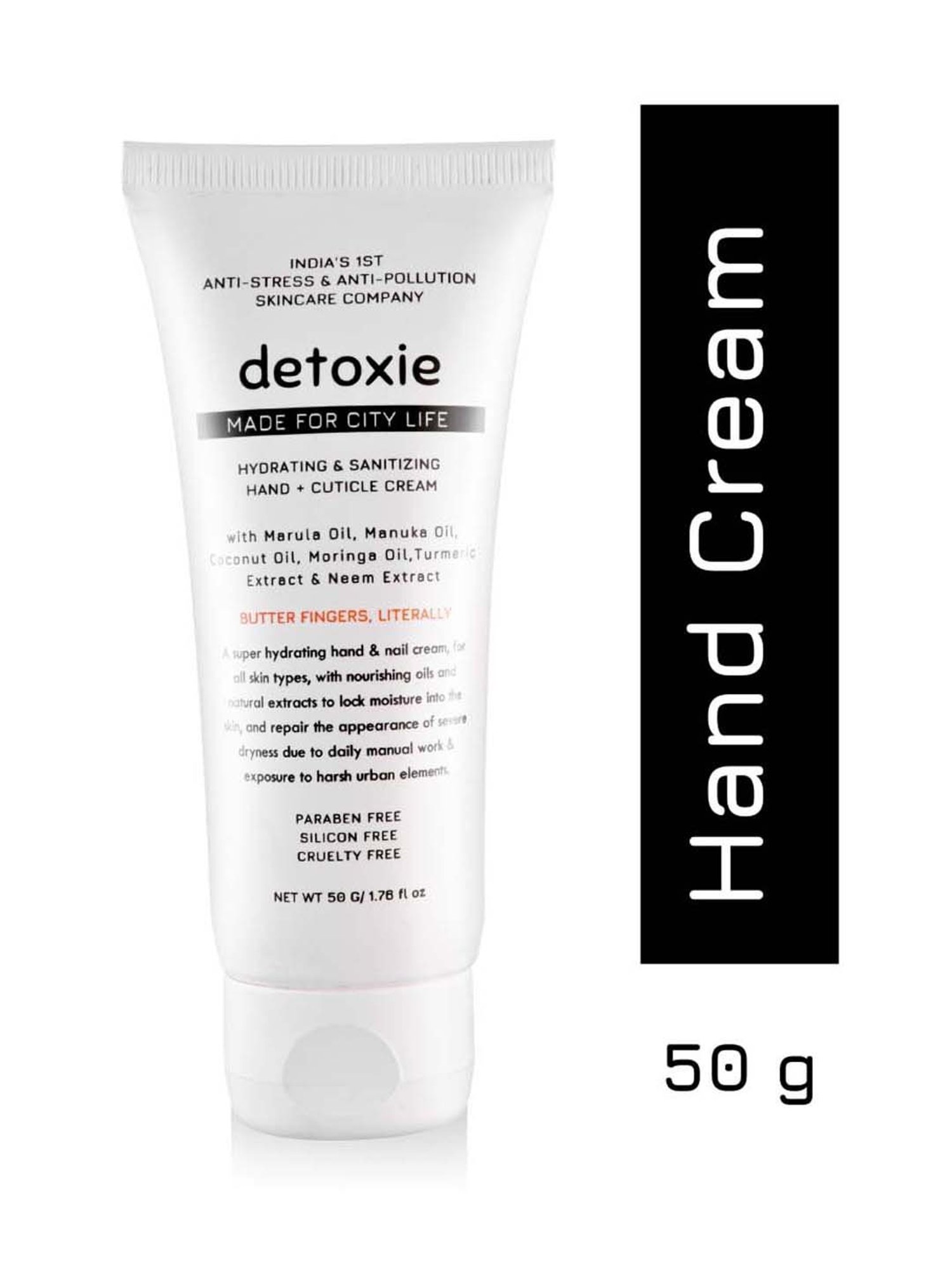 Detoxie Hydrating & Sanitizing Hand & Cuticle Cream - 50 gm