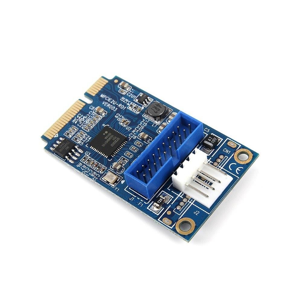 MINI PCI-E to USB3.0 Adapter Card Mini PCIE to 20Pin/19Pin Expansion Card