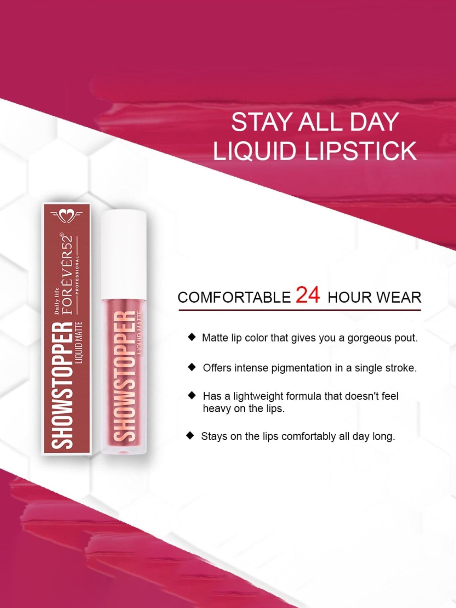 Daily Life Forever52 Showstopper Liquid Matte Lipstick Gal Power - 5 ml