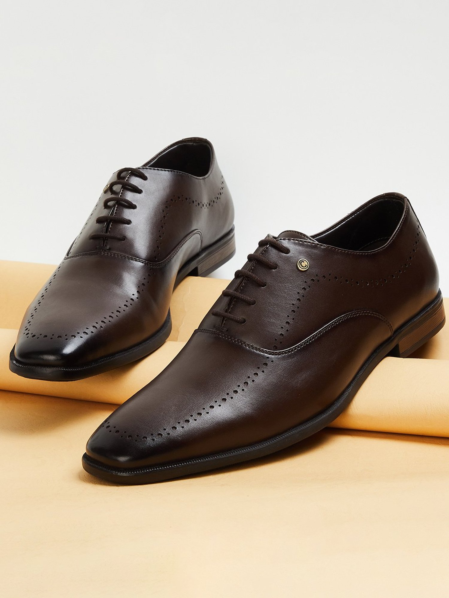 Code by Lifestyle Men's Brown Oxford Shoes