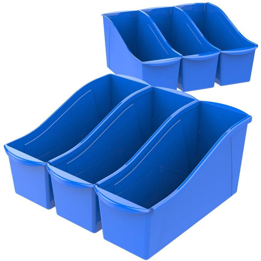 Large Book Bin, Blue (Case of 6)