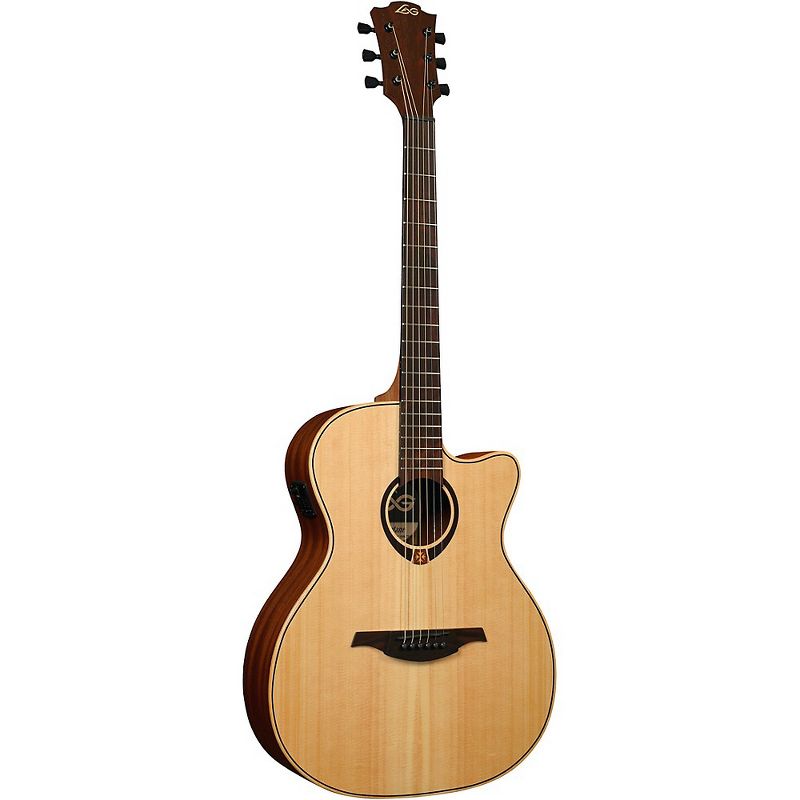 Lag Guitars Tramontane T70ACE Auditorium Cutaway Acoustic-Electric Guitar Satin Natural