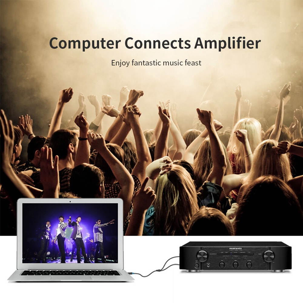 VENTION 3.5mm to Dual 6.5mm Audio Cable 3.5mm Male AUX to 6.35mm Splitter with Left and Right Soundtrack Switch for Phone Amplifier Speaker Stereo 1m/3.28ft Black