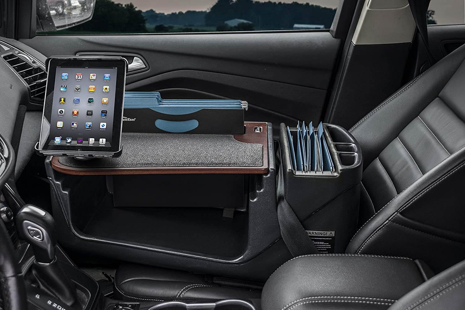 AutoExec AUE26007 Efficiency FileMaster Car Desk Mahogany Finish with Built-in 200 Watt Power Inverter and Tablet Mount
AESFile-02-Tablet MAH