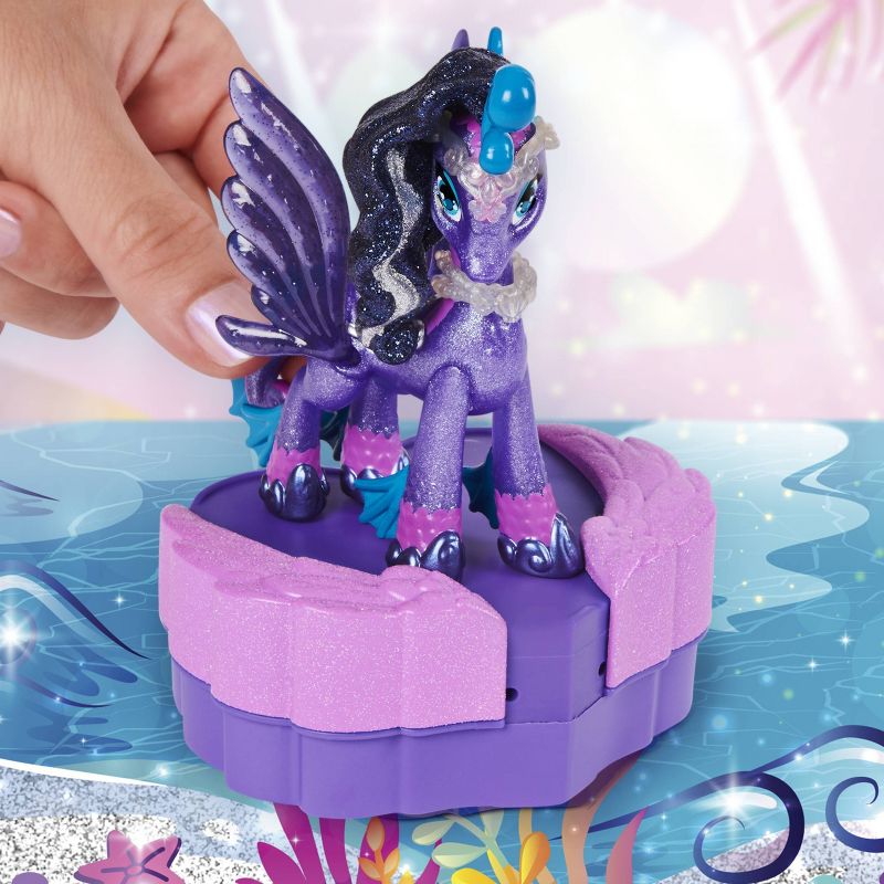 Hatchimals Pixies Riders Black Glitter Lily Pixie & Seastallion Glider Hatchimal Set with Mystery Feature