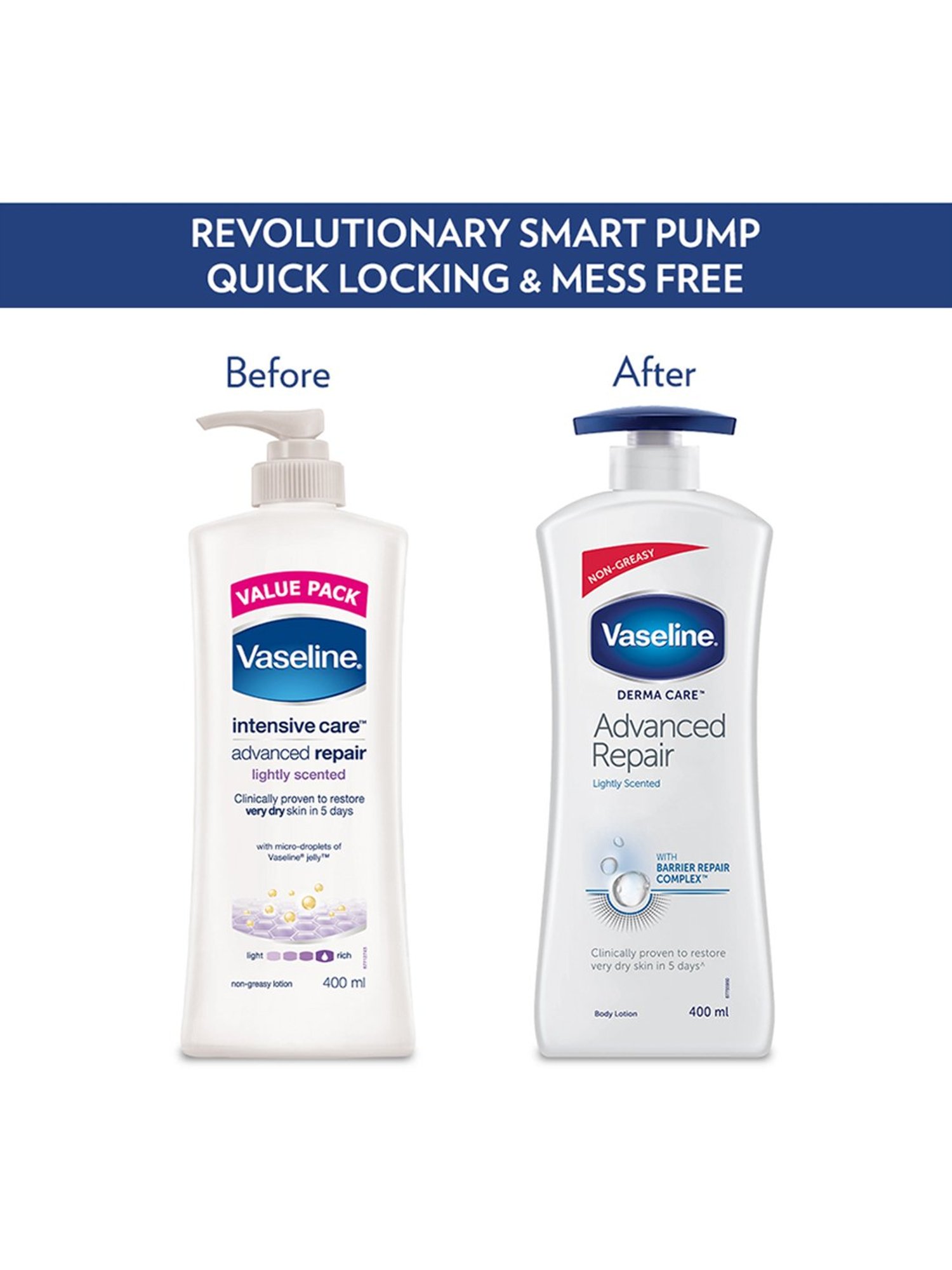 Vaseline Derma Care Advanced Repair Body Lotion - 400 ml