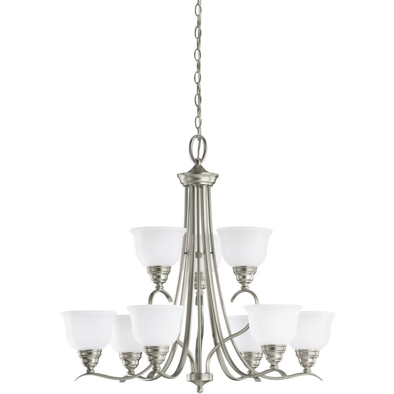 Generation Lighting Wheaton 9 light Brushed Nickel Chandelier 31627-962