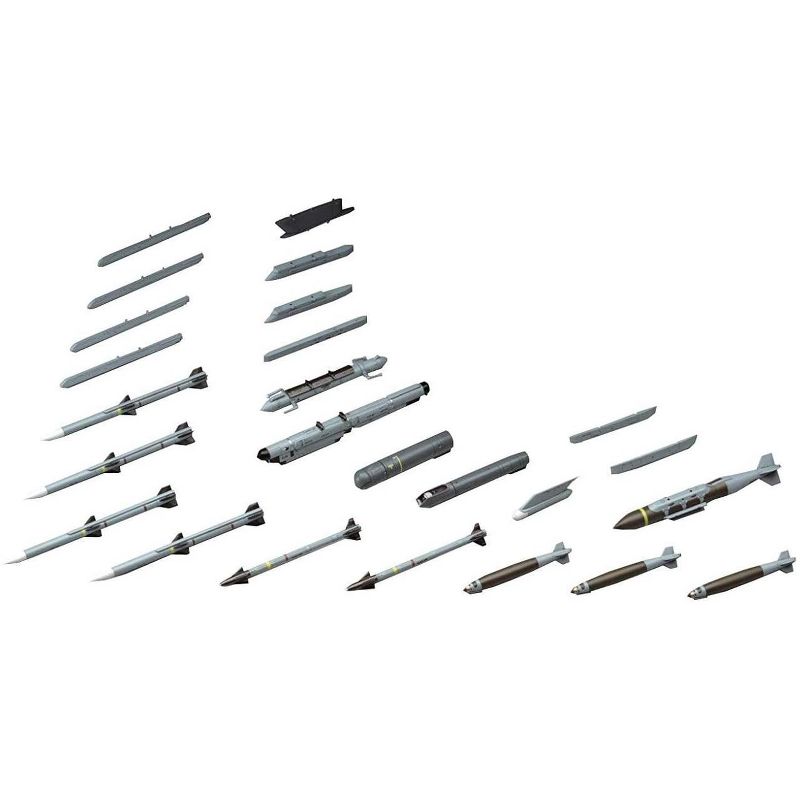 Hasegawa Aircraft Weapons E U.S. Air- to-Air Missiles & Target Pods 1/48 Scale Model Kit