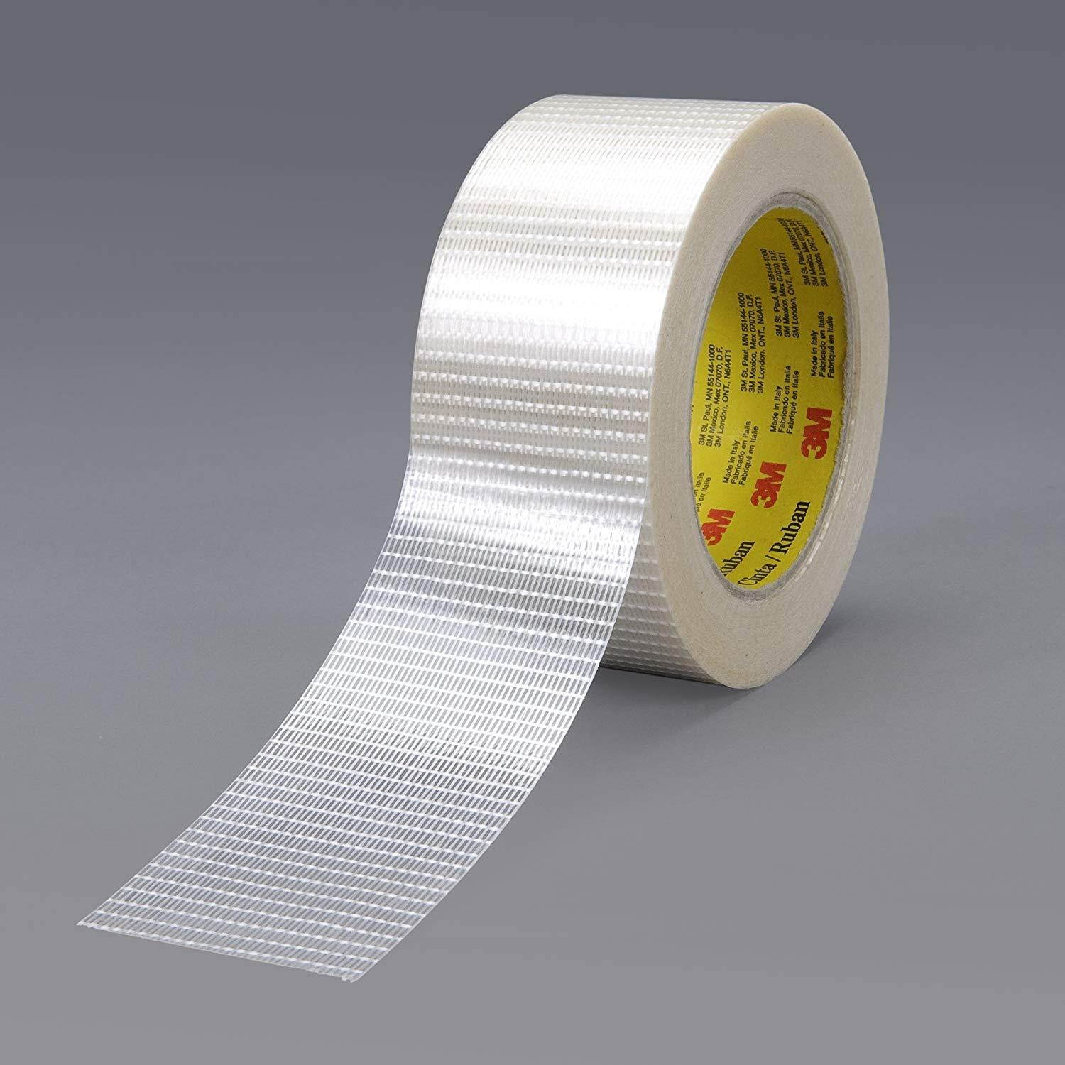 Scotch Bi-Directional Filament Tape 8959 Transparent, 50 mm x 50 m, Conveniently Packaged (Pack of 1)