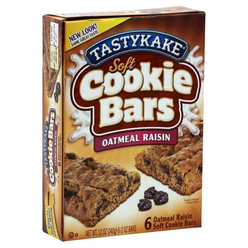Tastykake Oatmeal Raisin Cookie Bar -  12oz/6ct