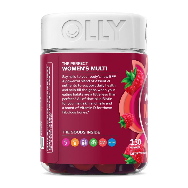 OLLY Women's Multivitamin Gummies - Berry - 130ct