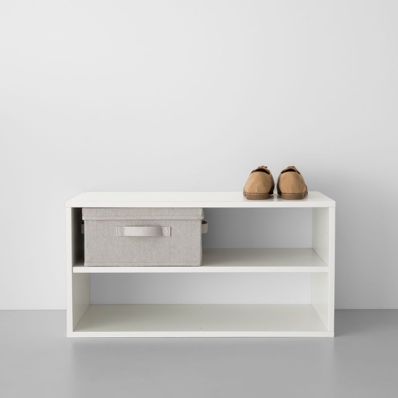 Honey-Can-Do 2-Tier Nesting Bamboo Shoe Rack