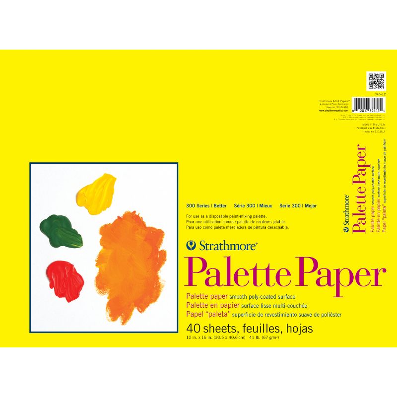 Strathmore Palette Paper Pad 12"X16"-40 Sheets