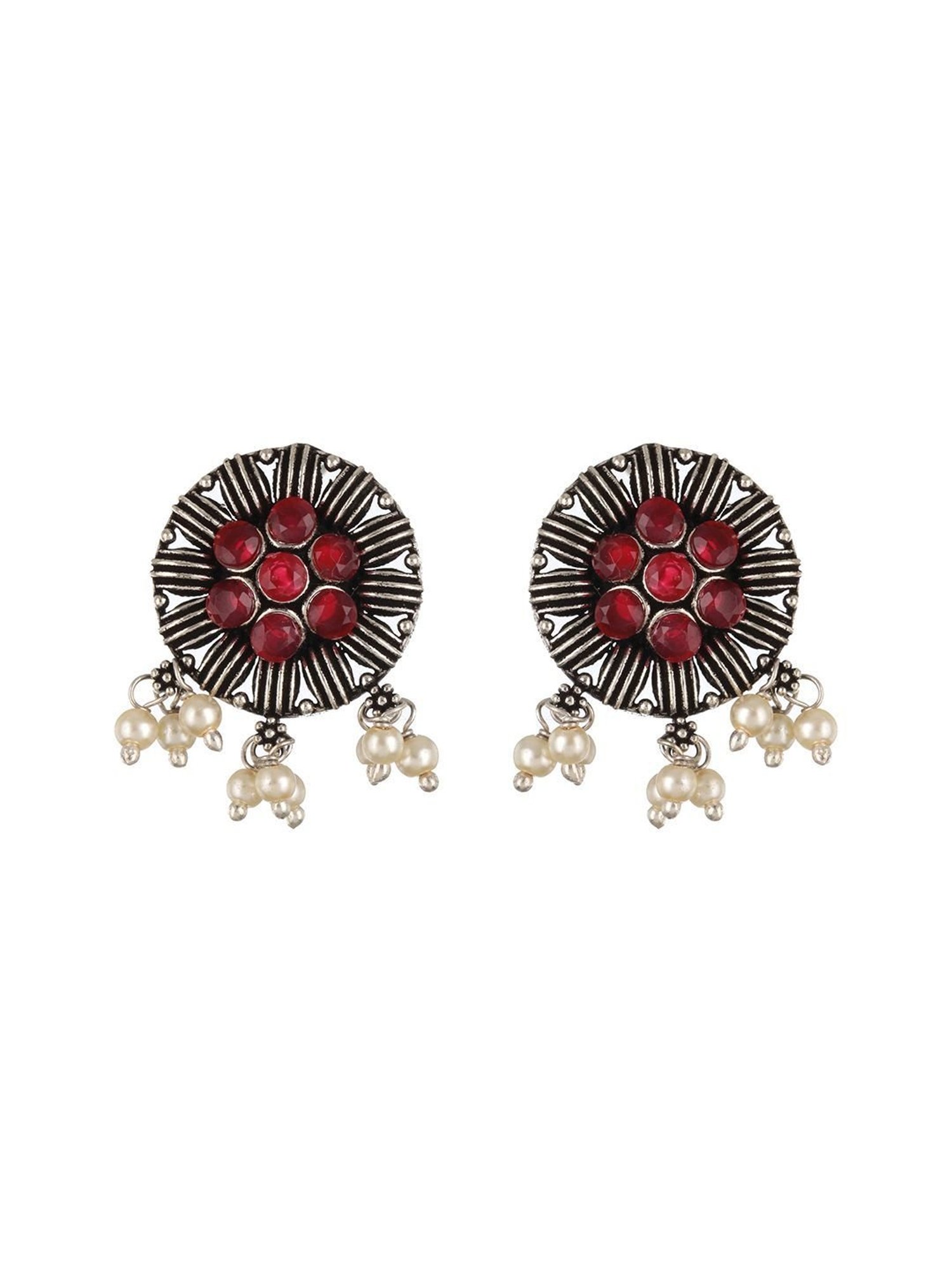 Bold By Priyaasi Men's Stylish Silver-Plated Dumbbell Pendant on a Trendy Chain