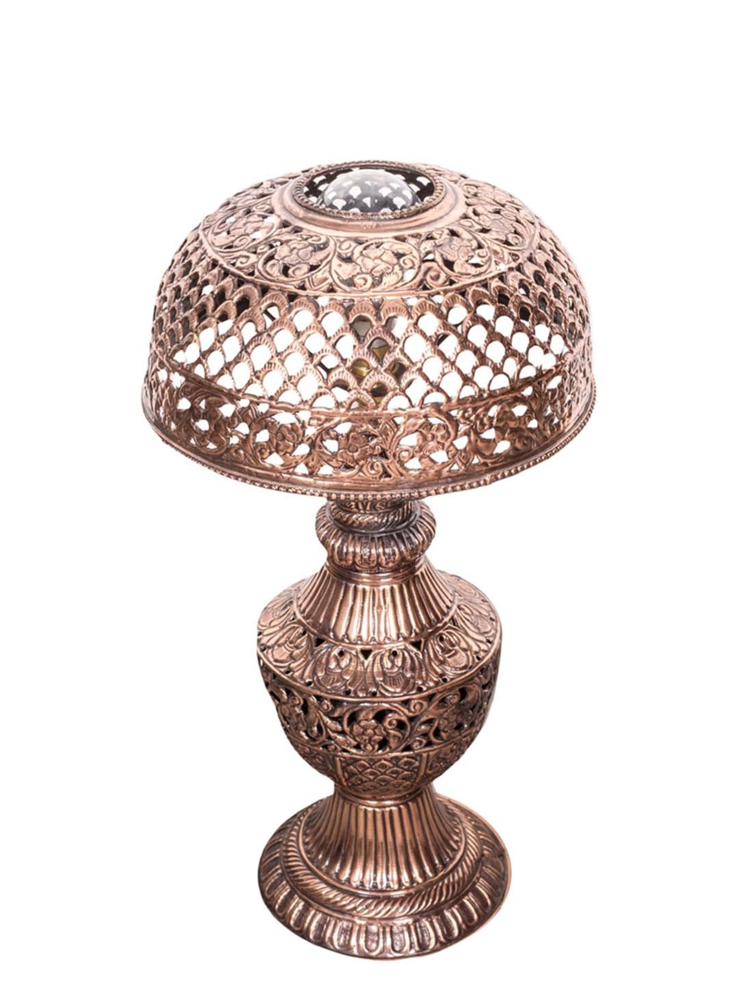 Fos Lighting Copper Jodhpur Hand Tooled Table Lamp - Set of 1