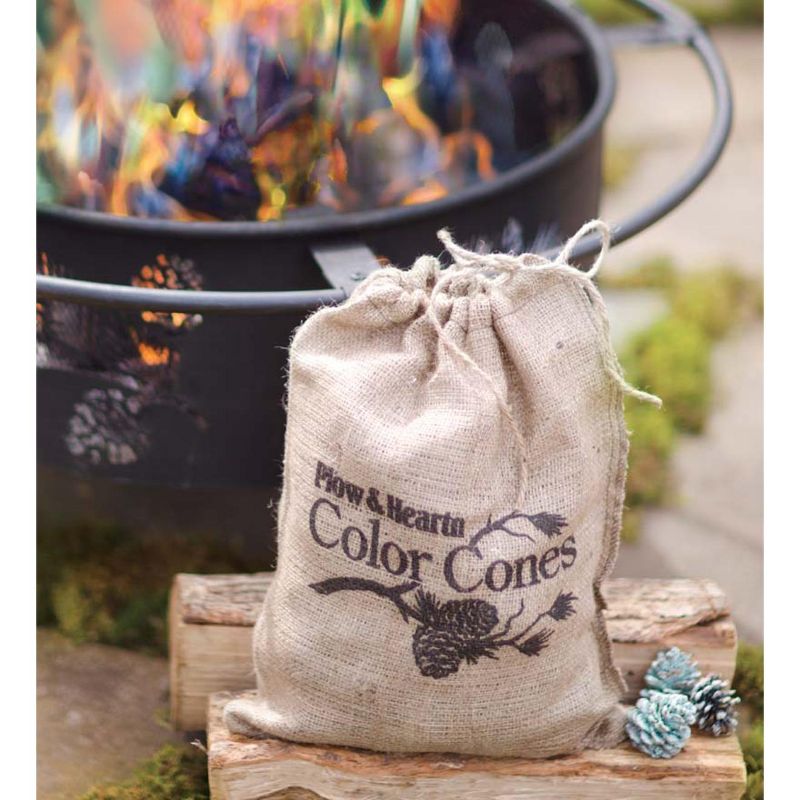 Plow & Hearth - Color-Changing Fireplace Color Cones, 2 lb. Bag