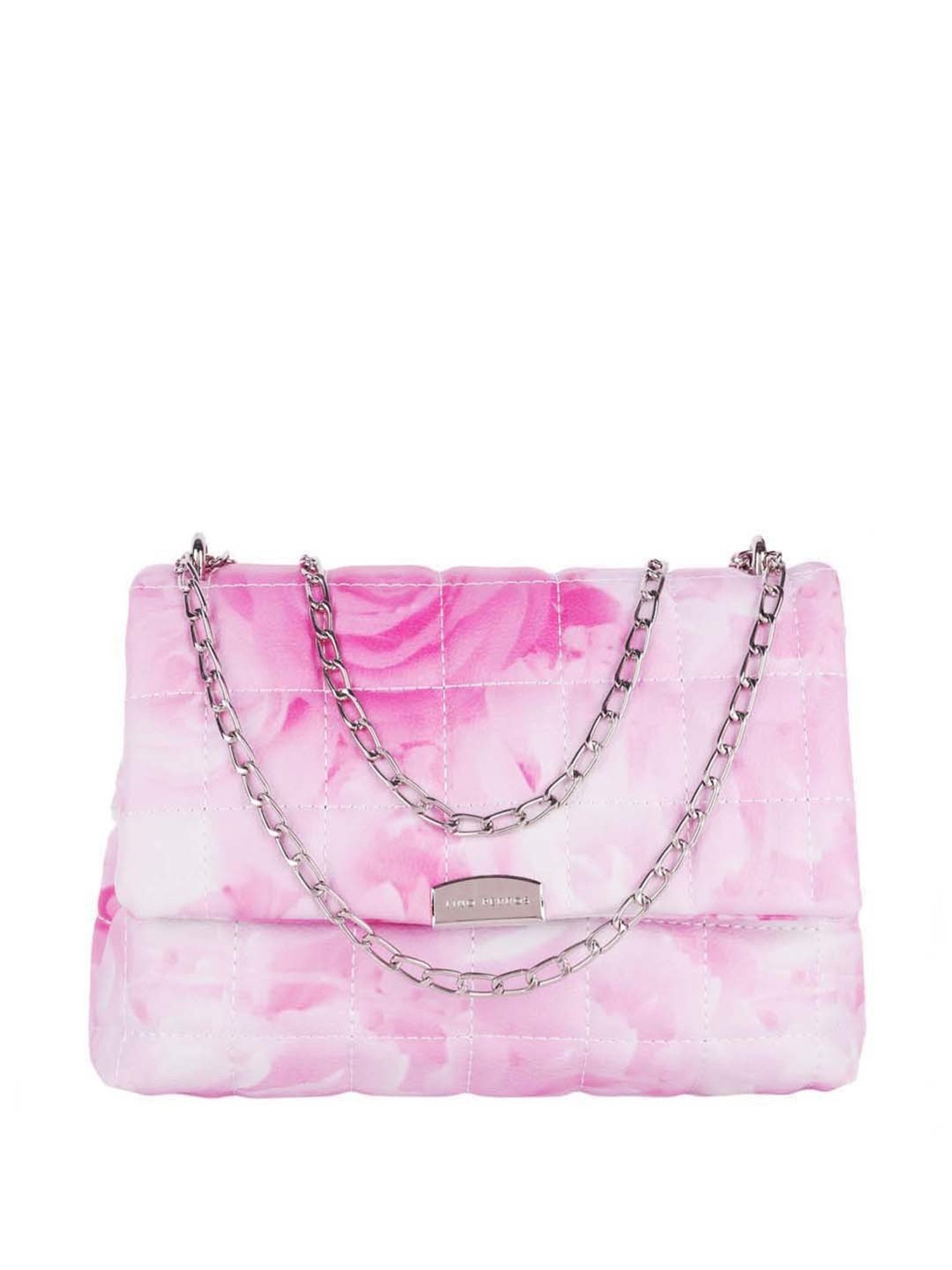 Lino Perros Pink Quilted Medium Sling Handbag