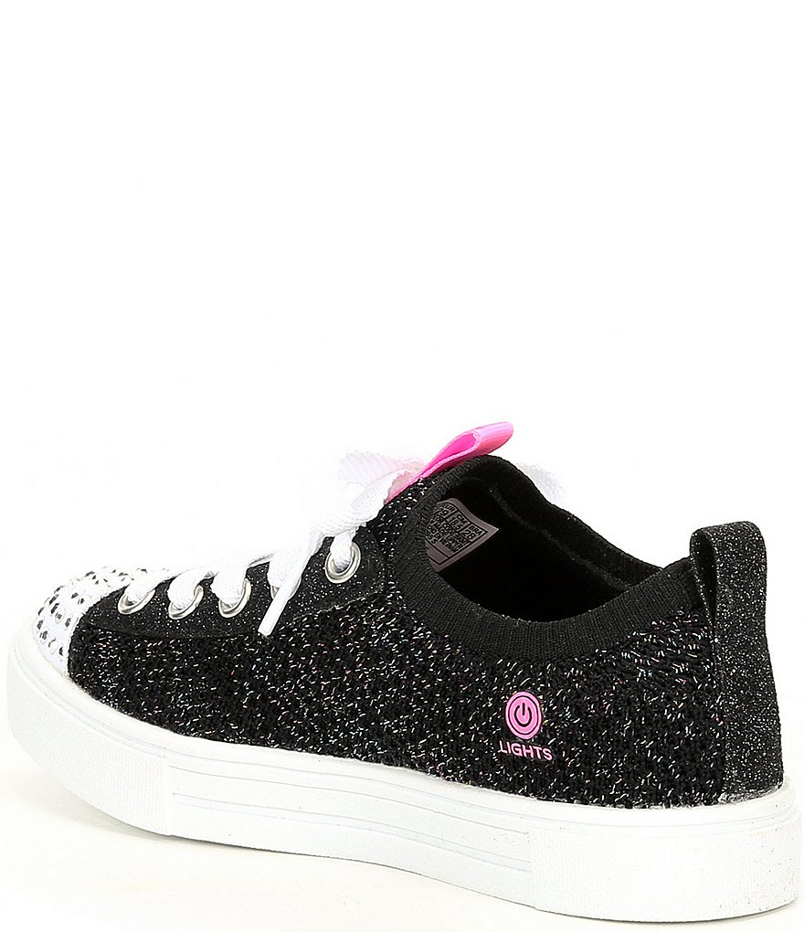 Skechers Girls' Twinkle Toes Twinkle Sparks-Knit Shines Light Up Sneakers (Youth)