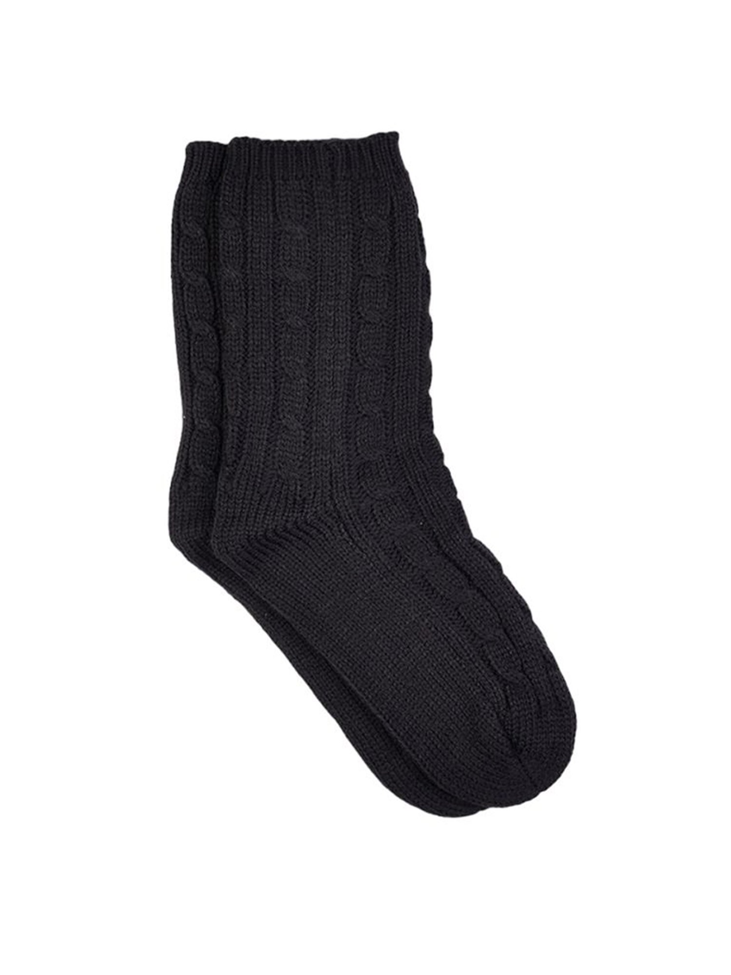 Forever Glam by Pantaloons Grey Acrylic Solid Socks