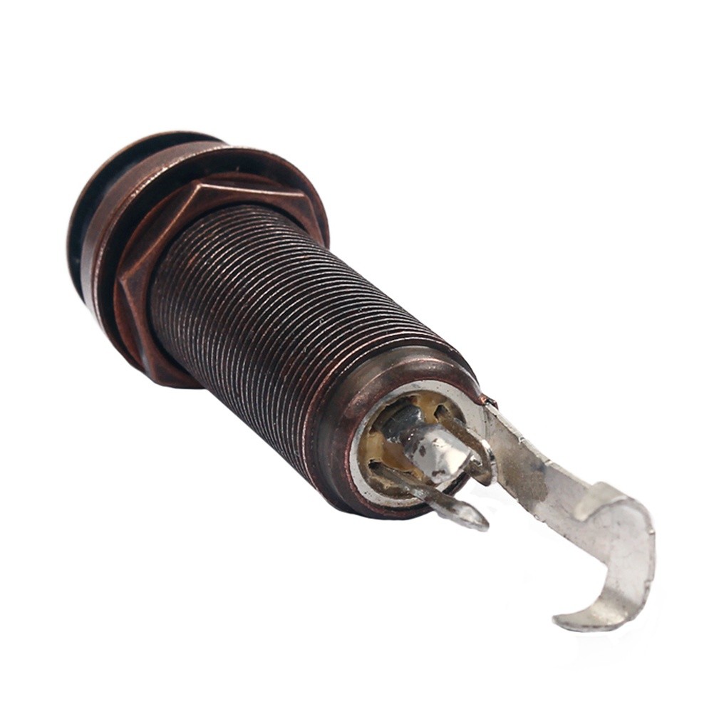 Guitar Bass End Pin Output Jack Mono or Stereo Applications Chrome