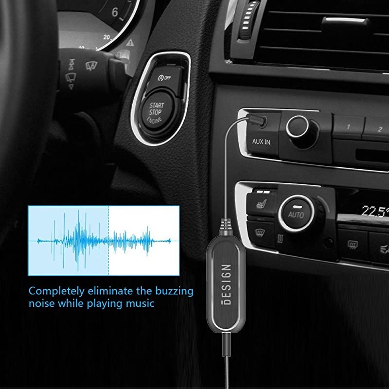 Ground Loop Noise Isolator for Car AudioHome Stereo System with 35mm Audio Cable
