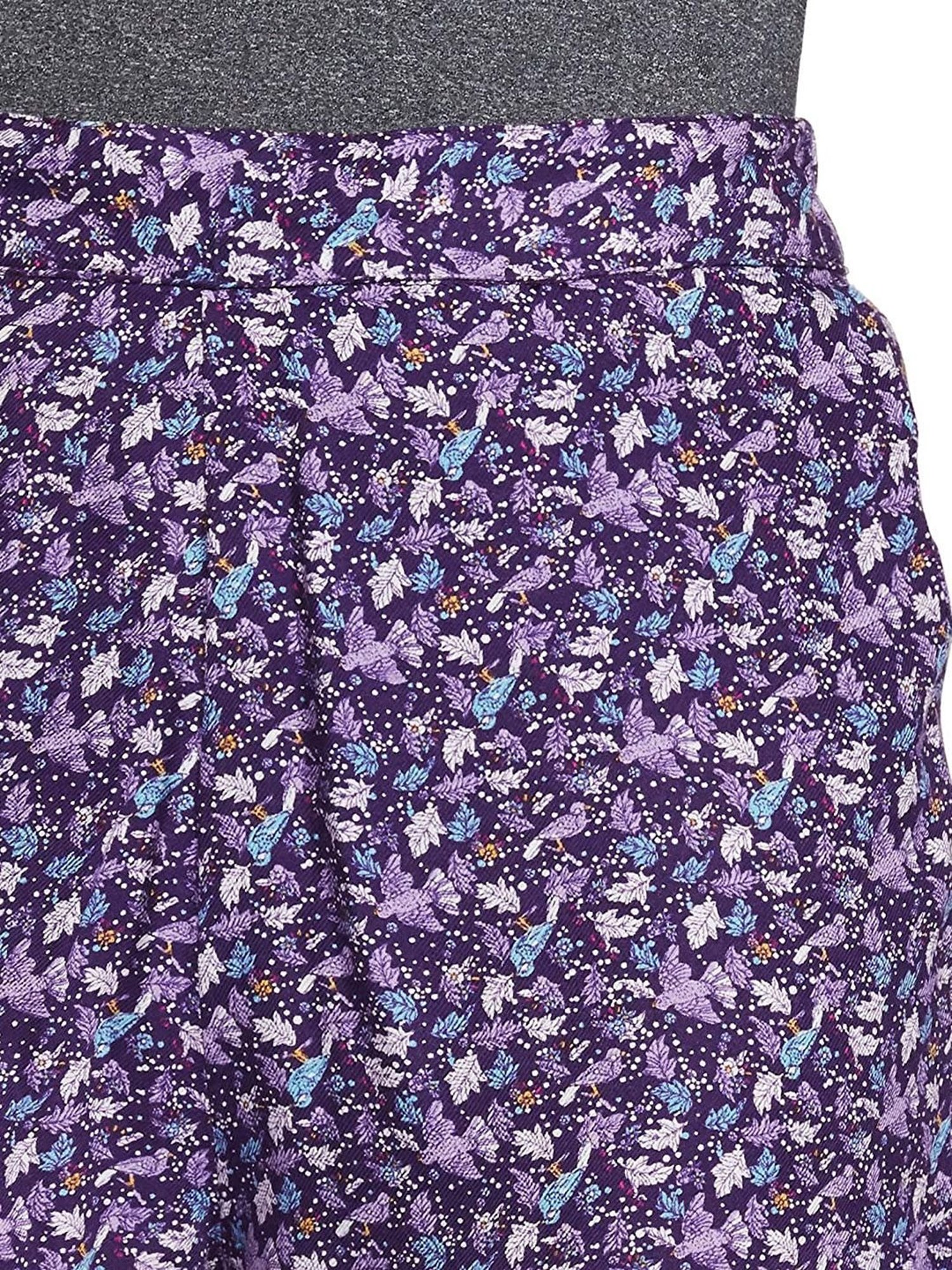 Sera Purple Printed Shorts
