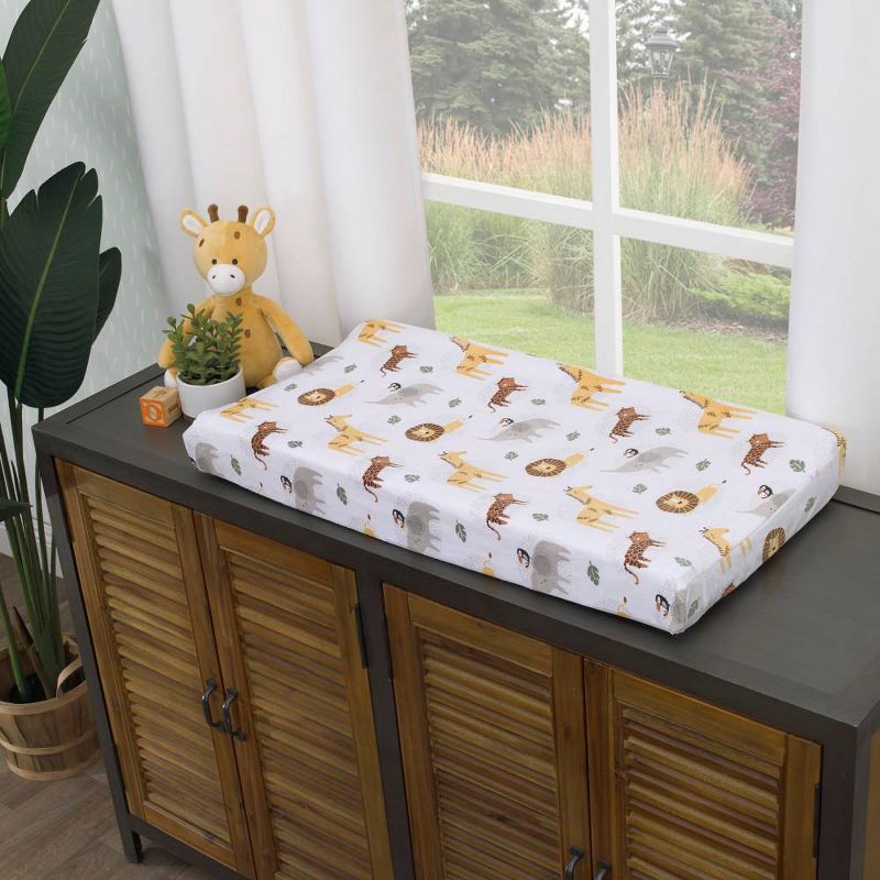 Bedtime Originals Blossom Watercolor Floral Changing Pad Cover - Pink/Gray