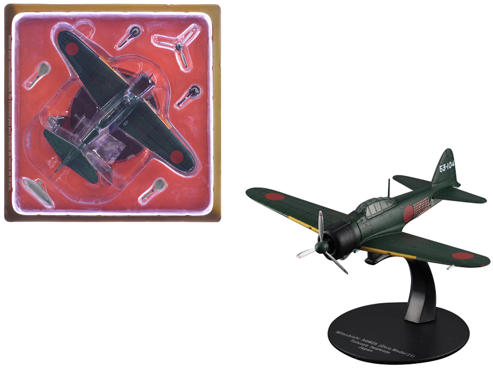 Mitsubishi A6M3 "Zero" Fighter Aircraft "Imperial Japanese Navy Air Service" 1/72 Diecast Model by DeAgostini