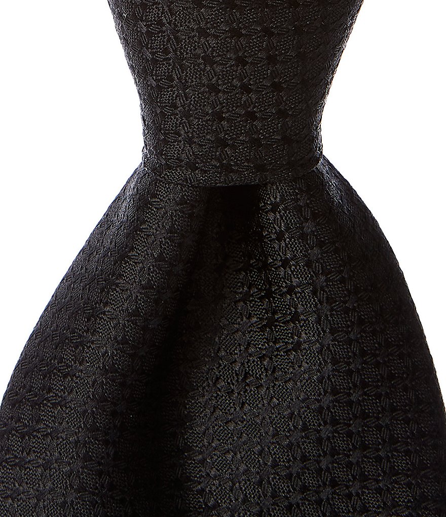 Hart Schaffner Marx Dimmit Solid Non-Solid Traditional 3 1/4#double; Silk Tie