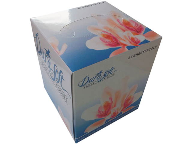 GEN GEN852E Facial Tissue Cube Box, 2-Ply, White, 85 Sheets/Box, 36 Boxes/Carton