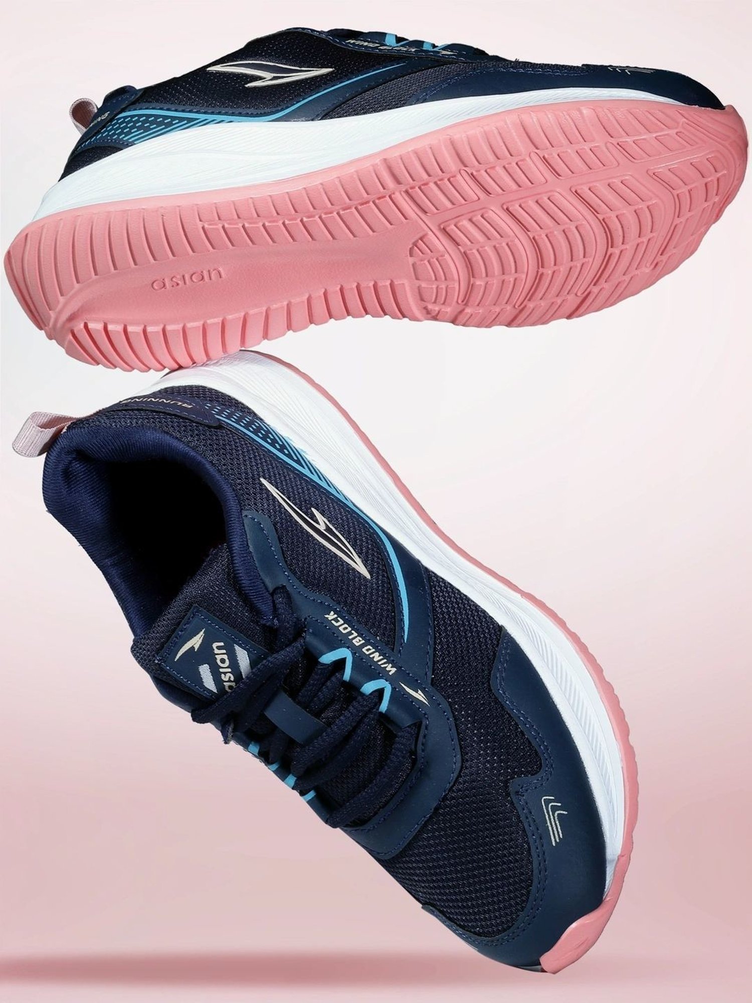 Asian Women's Navy Running  Shoes