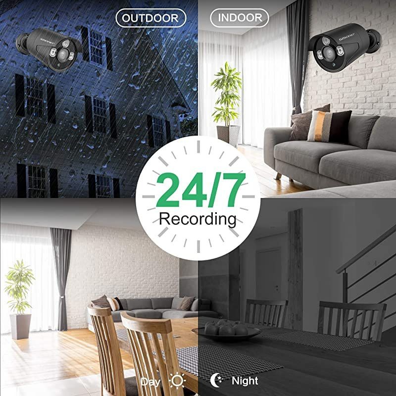 16CH Expandable?  5MP Lite Security Camera System,Wired Surveillance System Indoor Outdoor 1TB Hard Drive,8x1080P IP66 Waterproof Home CCTV Cameras,DVR Kits,Easy Remote,Night Vision,Playback
