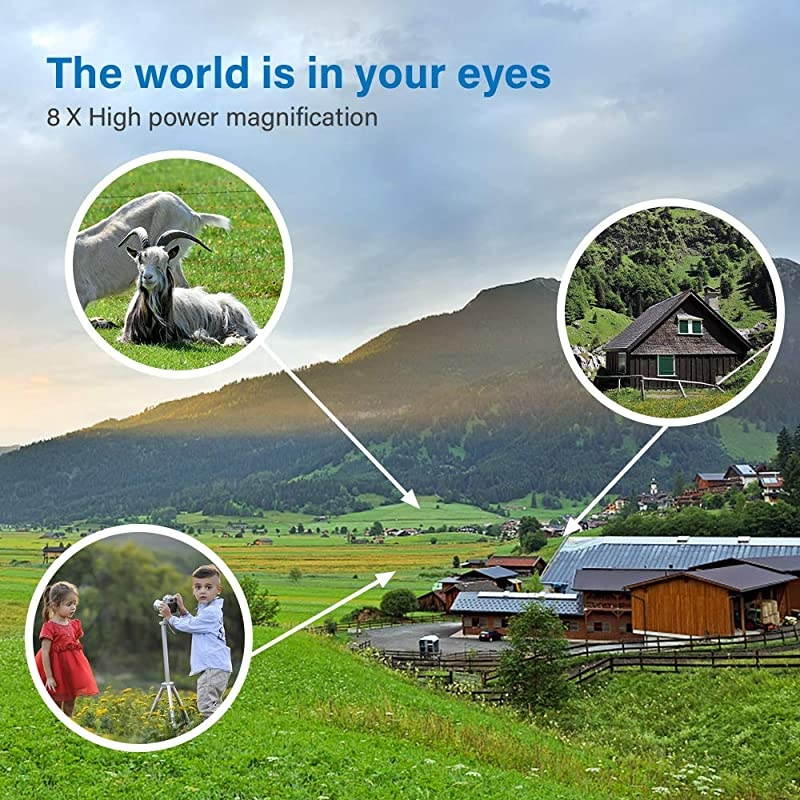 Binoculars for Adults, HD Professional IPX7 Waterproof Durable & Clear BAK4 Prism FMC Lenses Night Vision Binoculars for Hunting, Travel, Wildlife, Outdoor Hiking