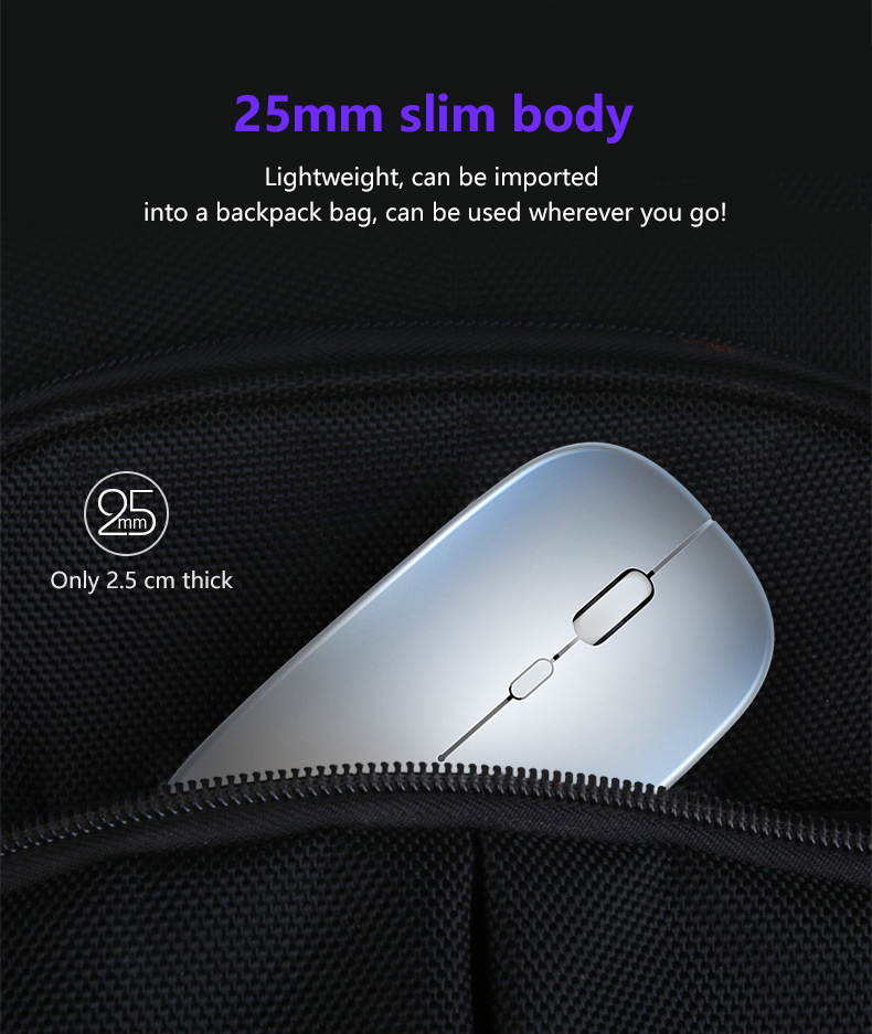 Silent LED Backlit Mice USB Optical Ergonomic Gaming Mouse Rechargeable Mouse Wireless PC Computer Mouse Gamer Mouse For Laptop