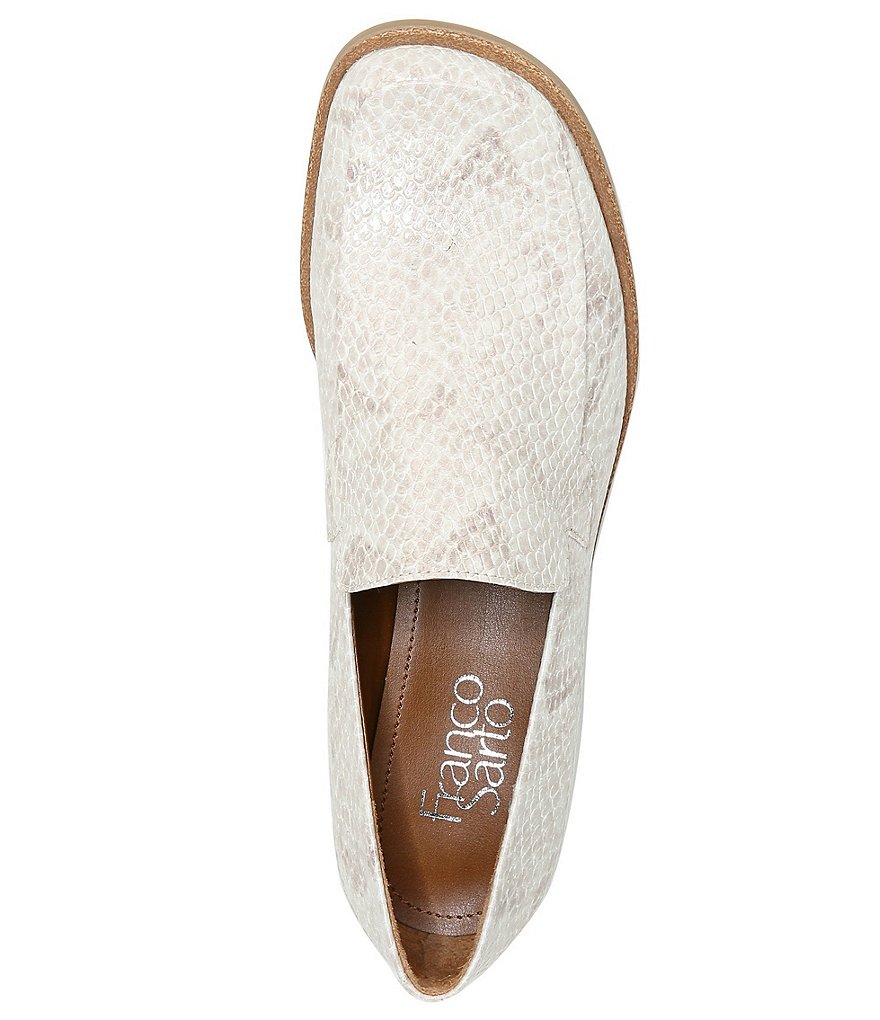 Franco Sarto Bocca Snake Print Loafers