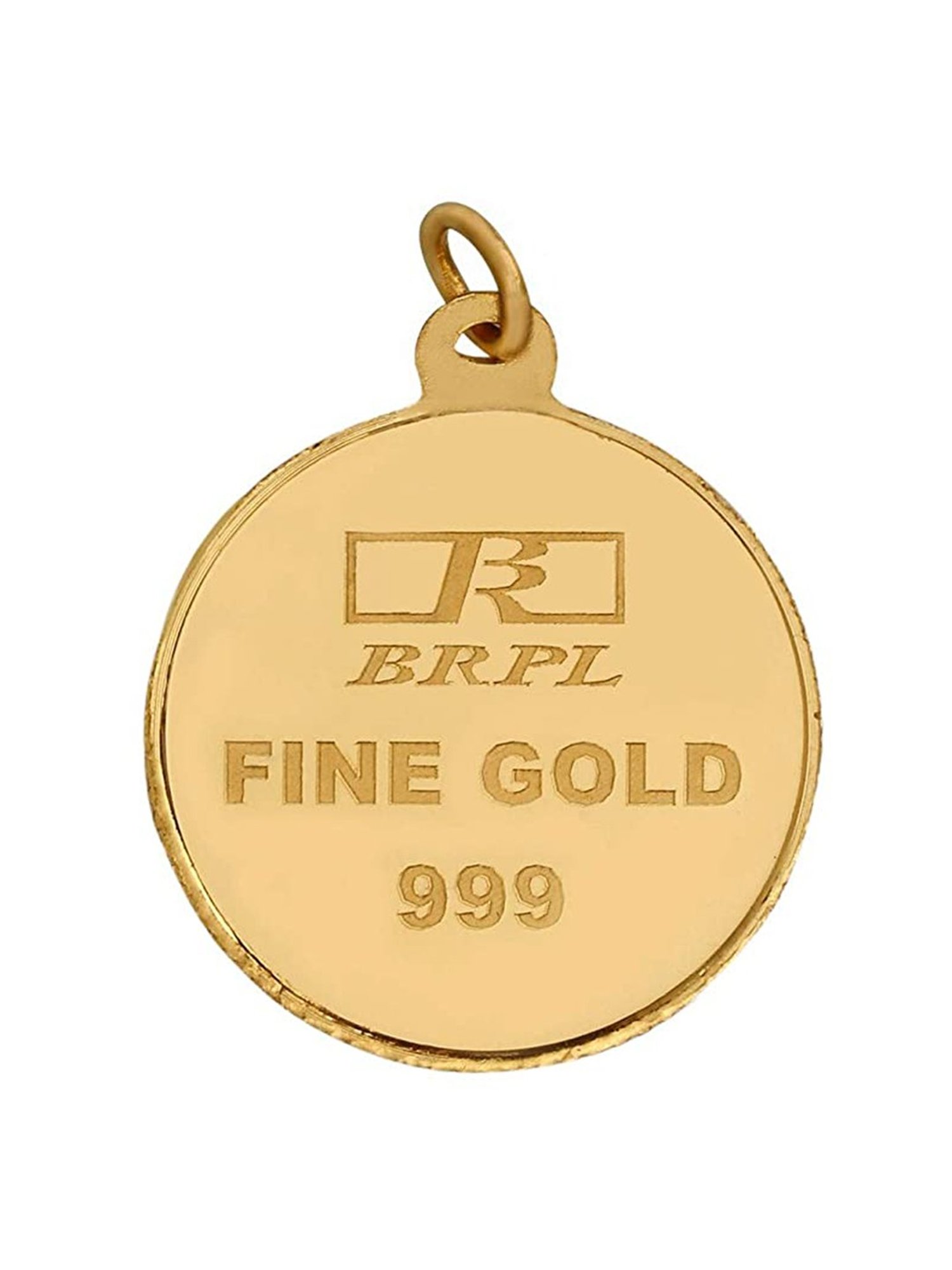 Bangalore Refinery Ganesha 24k (999) 2.5gm Gold Coin cum Pendant