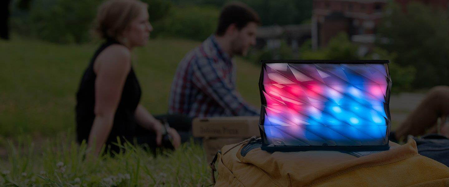 iHome iBT84 Portable Splashproof Color Changing 10 Hour Rechargeable Bluetooth Stereo Speaker with Speakerphone and Built-In Power Bank