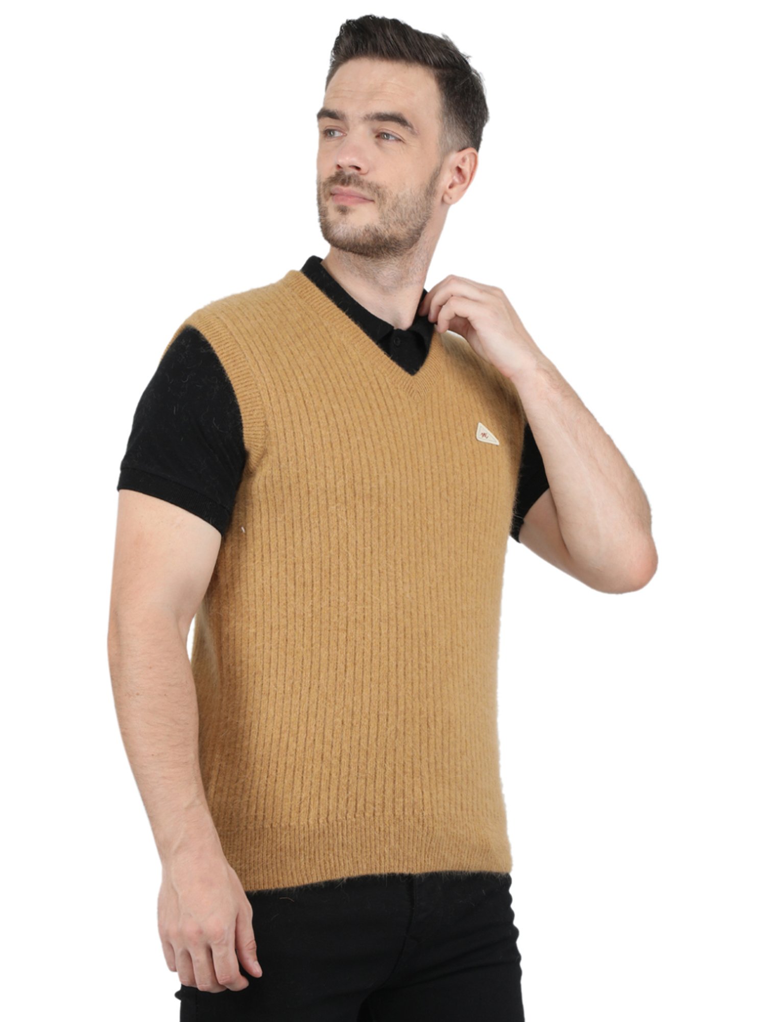 Monte Carlo Camel Regular Fit Sweater