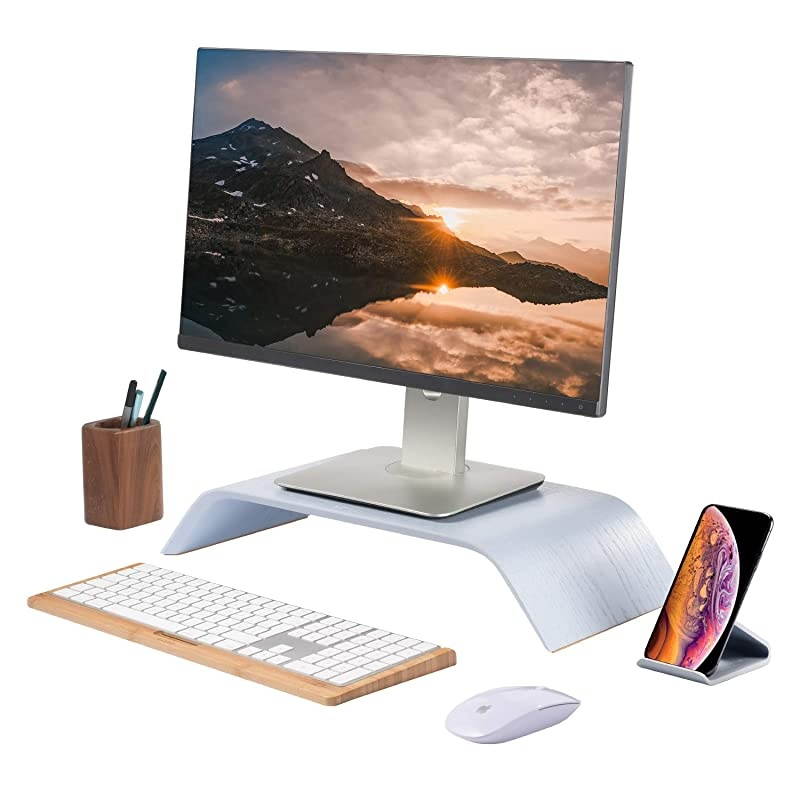 Wood Cell Phone Stand for iPhone 5 6 7 8 X Plus, LG, Huawei, XiaoMi, Samsung Galaxy S5 S7 S6 (Oak Wood Black)