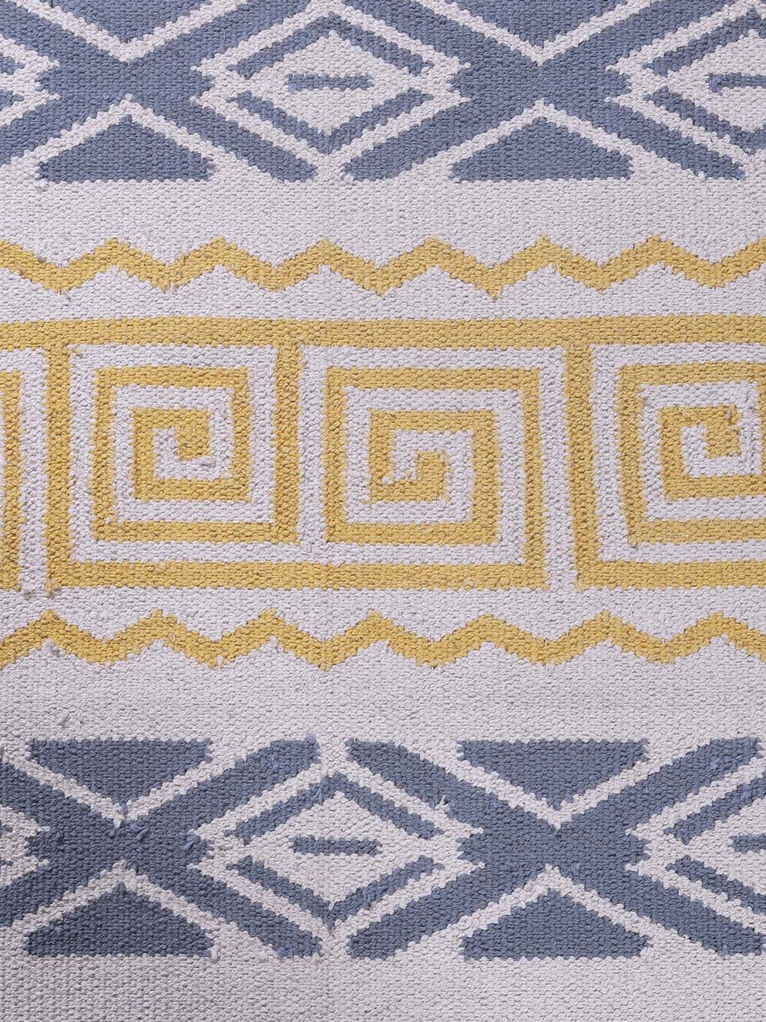 Pequra Multicolored Cotton Floor Covering Akbar Rug