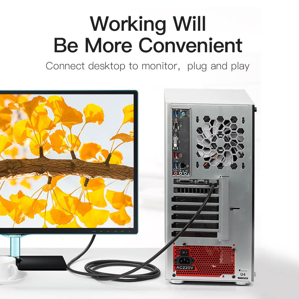 VENTION HDMI to DVI Cable Bi Directional DVI-D 24+1 Male to HDMI Male Adapter High Speed 1080P HD Compatible for Xbox PS4 PS5 Laptop Graphics Card Blue-ray