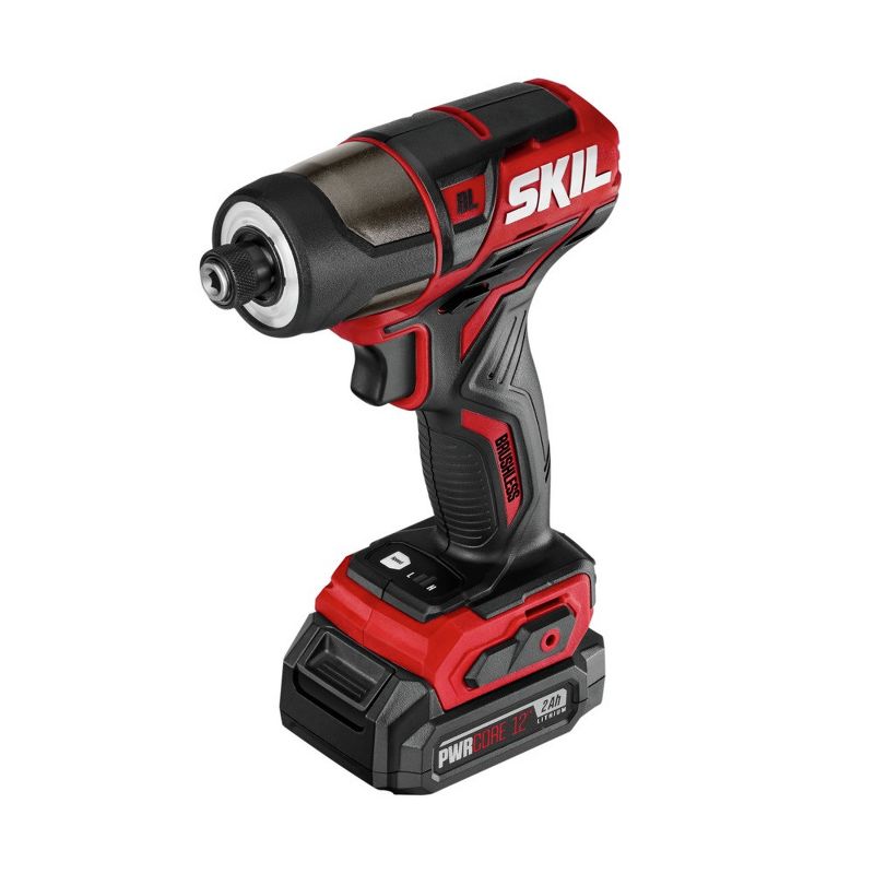 Skil ID574402 12V Brushless Lithium-Ion 1/4 in. Cordless Hex Impact Kit (2 Ah)