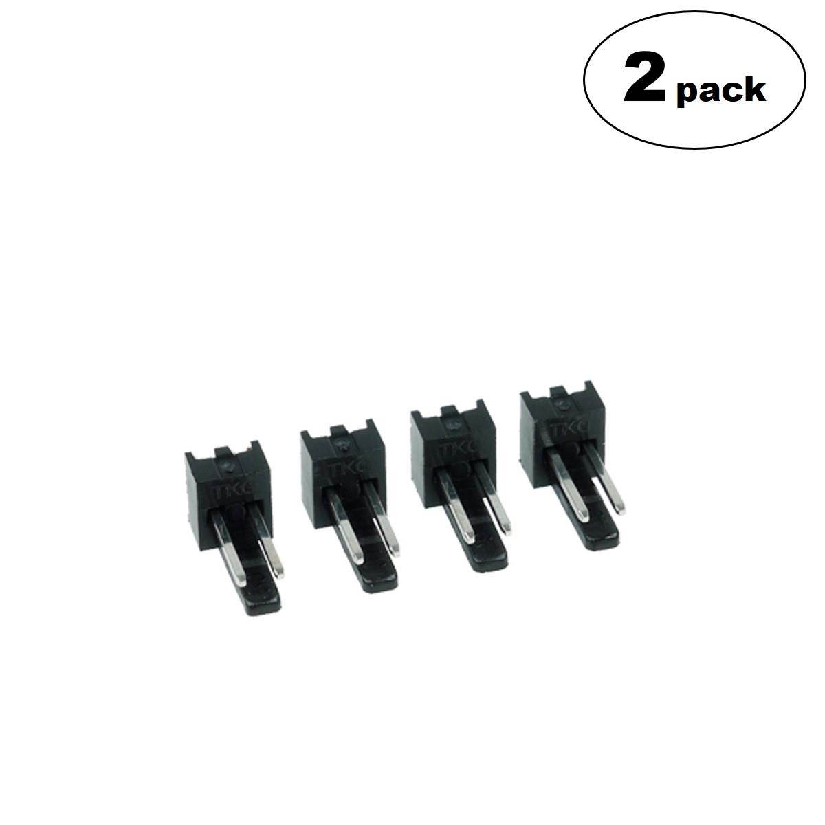 Phobya Fan Power Connector 2 Pin, Male, 4 pcs, 2-pack