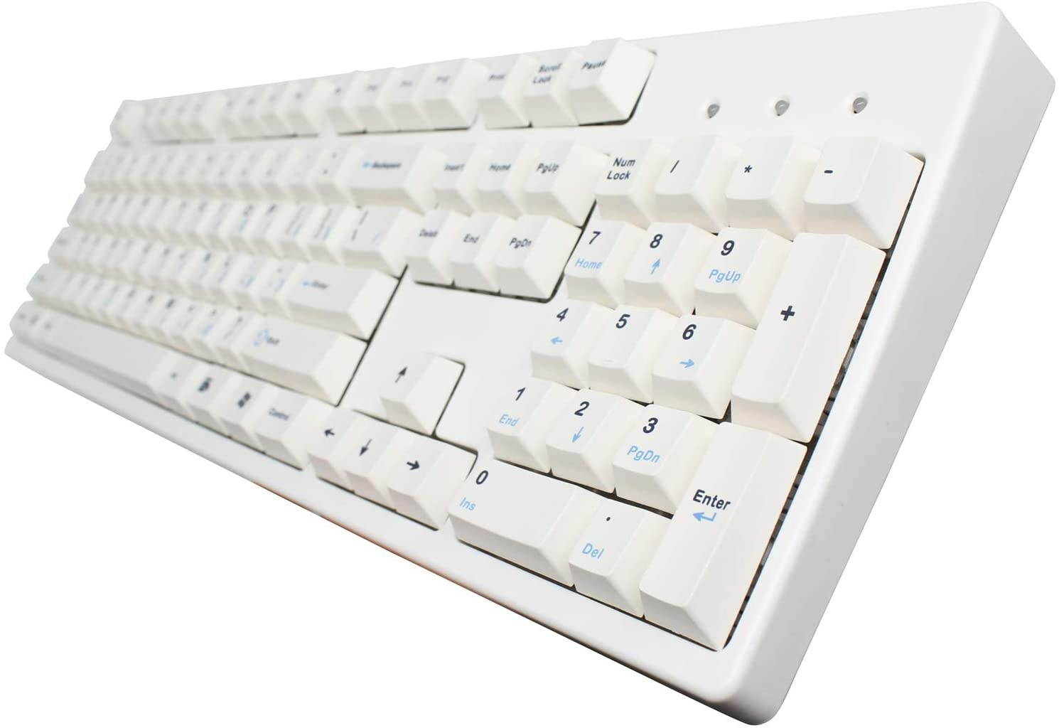 104+16 Full Russian PBT Dye-subbed Cherry Profile Keycaps for Mechanical Keyboard 1.75U 2U 2.25U Shift 6.25U 7U Spacebar (Black-White Russian)