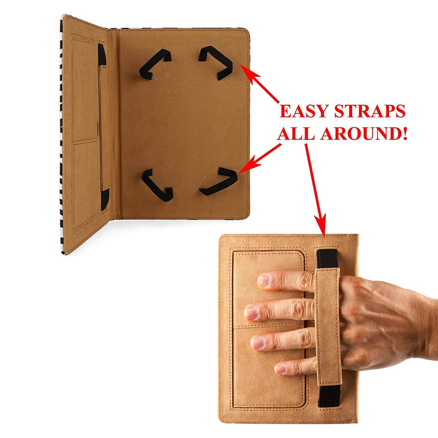 Mary Cover Portfolio Travel Case For Visual Land Prestige 7G, Pro FabTab, 7D 7-inch Tablet