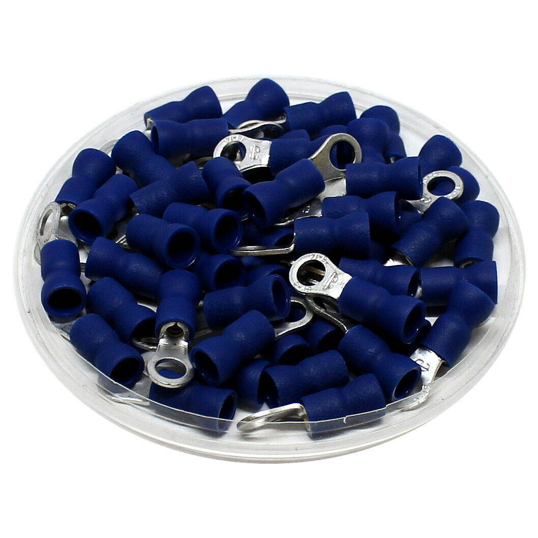 E-RB10-100 16/14-Gauge #10 Economy Vinyl Ring Terminals